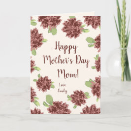 Happy Mother's Day – 赤デイジー枠。 カード