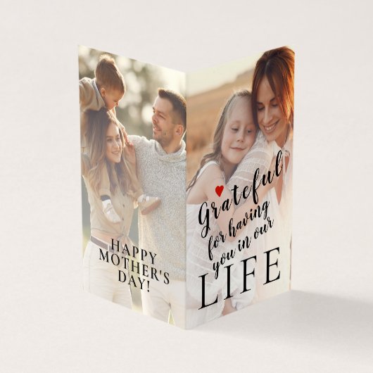 Happy Mother's Day 2枚パーソナライズされたの写真と文字 (外部)