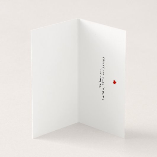 Happy Mother's Day 2枚パーソナライズされたの写真と文字 (内部)