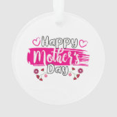 Happy Mother's Day 2025女性用TシャツMom Grand オーナメント (裏面)