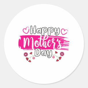 Happy Mother's Day 2025女性用TシャツMom Grand ラウンドシール