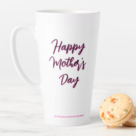 Happy Mother's Day 2025 by RoseWrites カフェラテマグ