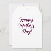 Happy Mother's Day 2025 by RoseWrites Flat Card (裏面)