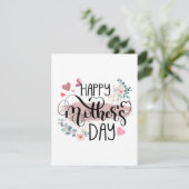 Happy Mother's Day 2025 Women Momのかわいいフローラ エンクロージャーカード (スタンド正面)