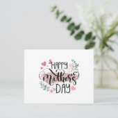 Happy Mother's Day 2025 Women Momのかわいいフローラ エンクロージャーカード (スタンド正面)