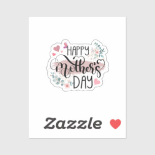 Happy Mother's Day 2025 Women Momのかわいいフローラ シール