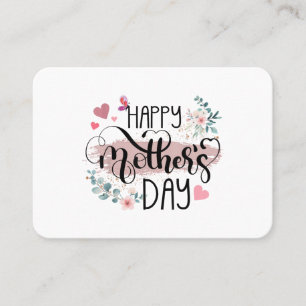 Happy Mother's Day 2025 Women Momのかわいいフローラ 名刺