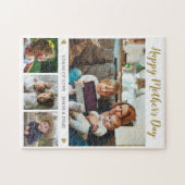 Happy Mother's Day 4 Photo Collage Family ジグソーパズル (横)