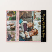 Happy Mother's Day 4 Photo Collage Family ジグソーパズル (横)