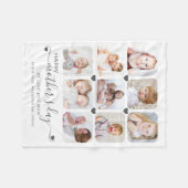 Happy Mothers Day 9写真パーソナライズされた フリースブランケット (正面(横))