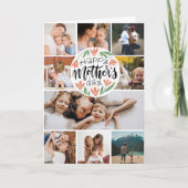 Happy Mothers Day 9写真フローラかわいい カード (正面)