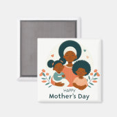 Happy Mother's Day - A Mom's Loving Embrace マグネット (正面/裏面)