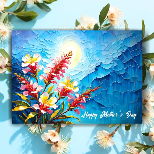 Happy Mother's Day Australian Myrtle花 カード