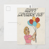 Happy mothers Day Balloons ポストカード (正面/裏面)