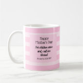 Happy Mother's Day Bible 賛美 Verse Christian コーヒーマグカップ (左)