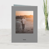 Happy Mother's Day Brushはっきりした Scriptの写モダン真 カード (裏面)