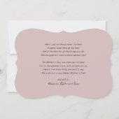 Happy Mother's Day Brushモダン Scriptフォトカード カード (裏面)