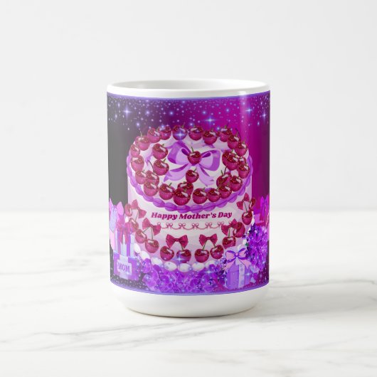 Happy Mother's Day Cake Mug モーフィングマグカップ (中央)