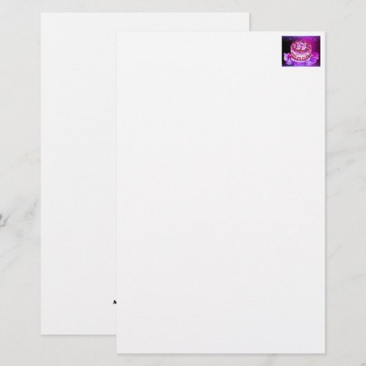 Happy Mother's Day Cake Stationery 便箋 (正面/裏面)