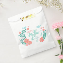 Happy mother's day calligraphy text flowers フェイバーバッグ
