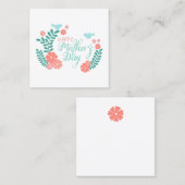 Happy mother's day calligraphy text in floral desi エンクロージャーカード (正面/裏面)