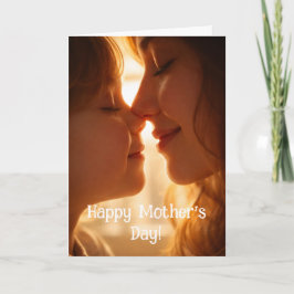 Happy Mothers Day Card - Adorable image From child カード