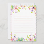 Happy Mother's Day Card - Botanical Wildflowers 招待状 (裏面)