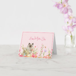 Happy Mother's Day Card from the cat カード