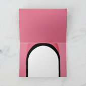 Happy Mother's Day Card Pink Gold Black  サンキューカード (内部)