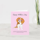Happy Mother's Day Cavalier King Charles Eyeglass  カード (正面)