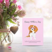 Happy Mother's Day Cavalier King Charles Eyeglass  カード