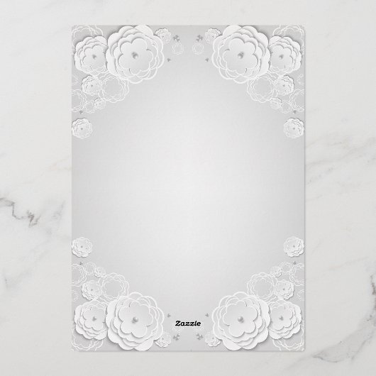 Happy Mothers Day Circleフォト紙フローラ縁ど 箔シーズンカード (裏面)