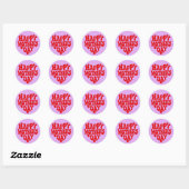 Happy Mother's Day Classic Round Sticker ラウンドシール (シート)