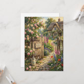 Happy Mother's Day Cottage Garden Card  カード (正面/裏面インサイチュ)