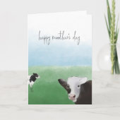 Happy Mother's Day Cow カード (正面)