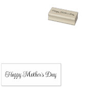 Happy Mother's Day Cursive Script Text Template ラバースタンプ (押印)