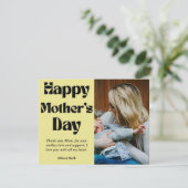 Happy mother's day – Custom Photo and Name Gift  H シーズンカード (スタンド正面)