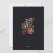 Happy Mother's Day Cute Raccoons シーズンカード (裏面)