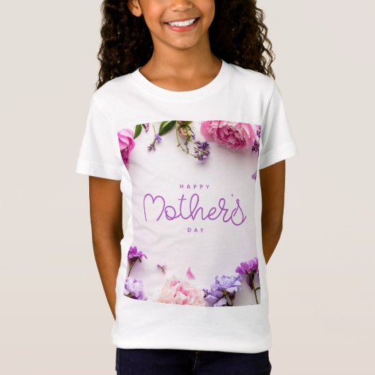 Happy mothers day design  tシャツ (正面)