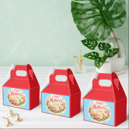 Happy Mother's Day elegant floral red party favour フェイバーボックス