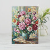 Happy Mother's Day Floral Bouquet Card  カード (スタンド正面)