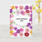 HAPPY MOTHER'S DAY FLOWER GREETING CARD カード (黄色い花)