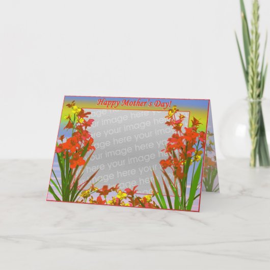 Happy Mother's Day Flowers (photo frame) カード (正面)
