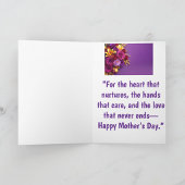 Happy Mother's Day Folded Greeting Card カード