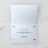 Happy Mothers Day for Daughter春の花 カード (内部)