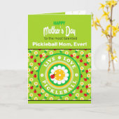 Happy Mother's Day for Pickleball Mom, cute カード (黄色い花)