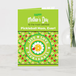 Happy Mother's Day for Pickleball Mom, cute カード