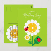 Happy Mother's Day for Pickleball Mom, cute ポストカード (正面/裏面)