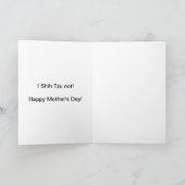 Happy Mother's Day from Edie theシーズー（犬） カード (内部)