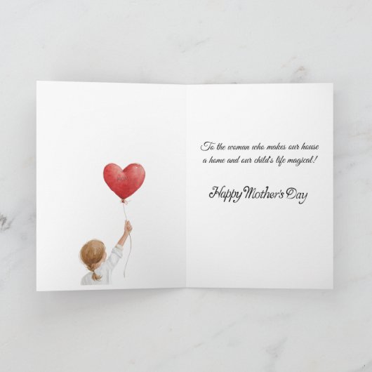 Happy Mother's Day from Husband カード (内部)